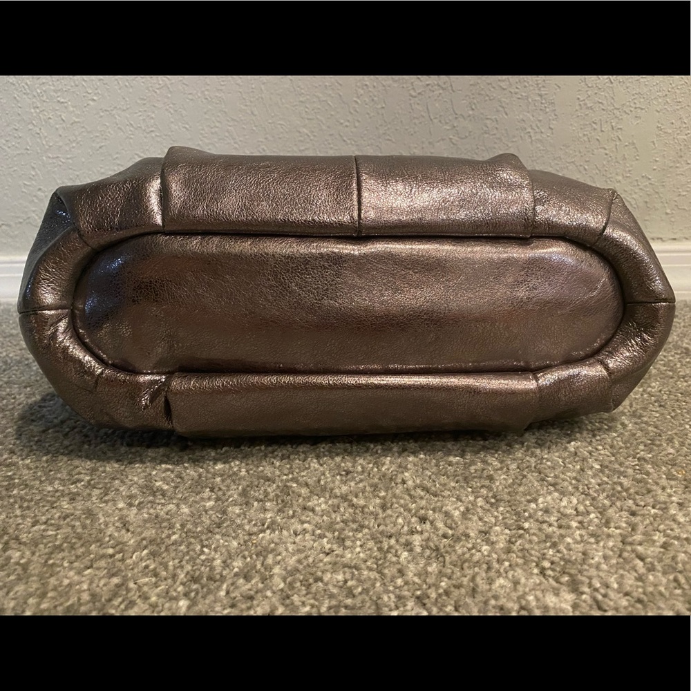 COACH Madison Metallic Leather Sophia Satchel - Picture 4 of 8